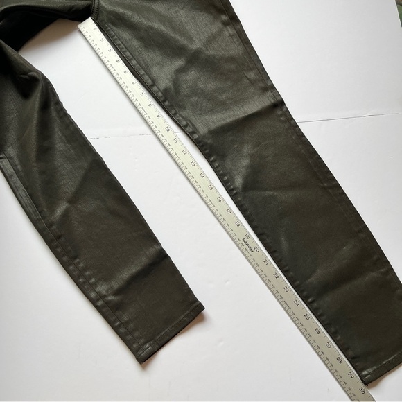 Elie Tahari Azella Pants Brown Skinny Leg Waxed Mid Rise Ankle Jeans Trousers 4 - Picture 9 of 14